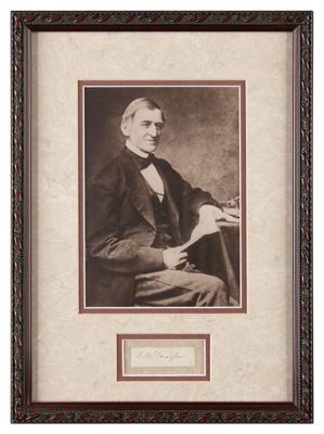 Lot #454 Ralph Waldo Emerson Signature