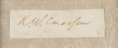 Lot #454 Ralph Waldo Emerson Signature - Image 2