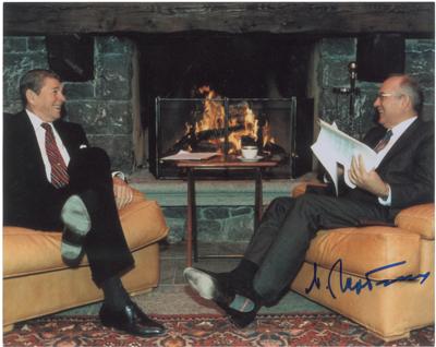 Lot #192 Mikhail Gorbachev Signed Photograph