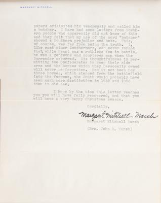 Lot #439 Margaret Mitchell Archive of (7) Typed Letters Signed - Image 5