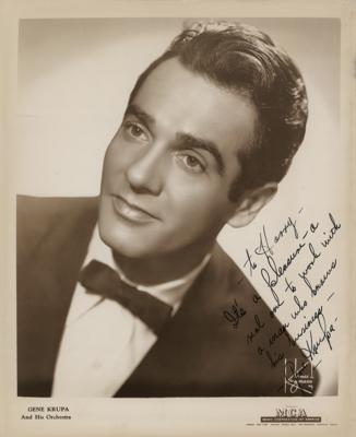 Lot #561 Gene Krupa Signed Photograph