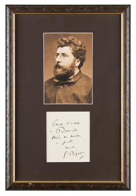 Lot #492 Georges Bizet Signature - Image 1