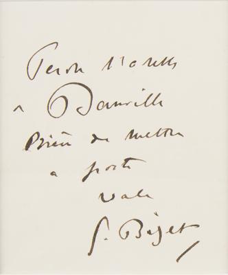 Lot #492 Georges Bizet Signature - Image 2