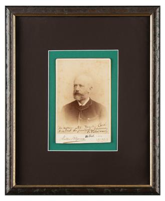 Lot #508 Pyotr Ilyich Tchaikovsky Signed Photograph - Image 2