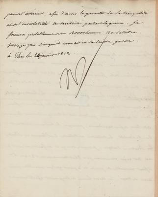 Lot #300 Napoleon Letter Signed - Image 2