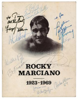 Lot #733 Boxing Greats Multi-Signed Program - Image 1