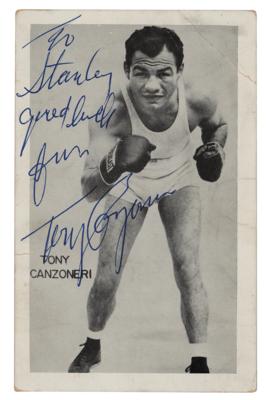 Lot #735 Tony Canzoneri Signed Photograph - Image 1