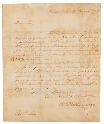 Lot #2 George Washington Autograph Letter Signed as President - Image 1