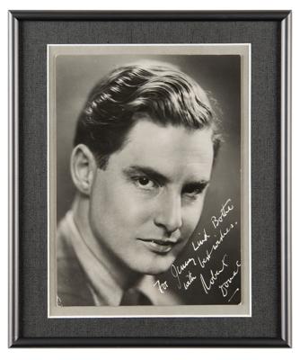 Lot #629 Robert Donat (2) Signed Photographs - Image 2