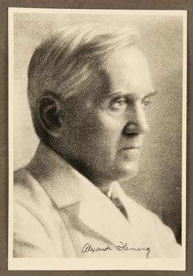 Lot #110 Alexander Fleming Signed Photograph