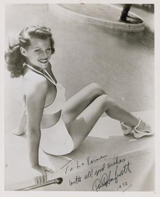 Lot #641 Rita Hayworth Signed Photograph