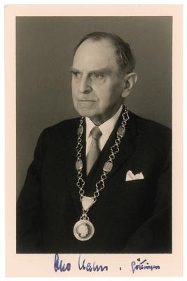 Lot #197 Otto Hahn Signed Photograph