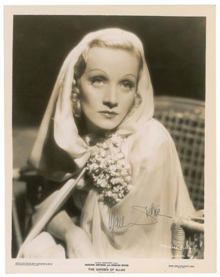 Lot #628 Marlene Dietrich Signed Photograph