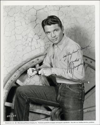 Lot #670 Audie Murphy Signed Photograph