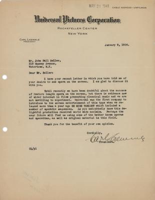 Lot #651 Carl Laemmle Typed Letter Signed - Image 1