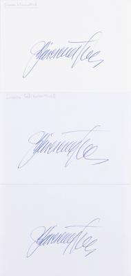 Lot #291 Simon Wiesenthal (3) Signatures - Image 1