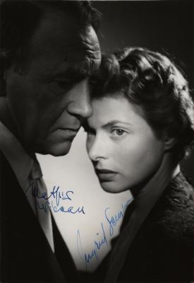 Lot #611 Ingrid Bergman and Mathias Wieman Signed Photograph - Image 1