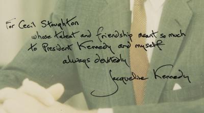 Lot #14 Jacqueline Kennedy Signed Photograph - Image 2
