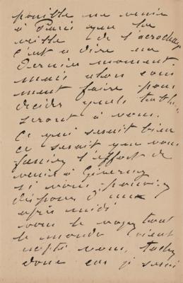Lot #402 Claude Monet Autograph Letter Signed - Image 2