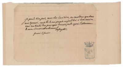 Lot #297 Marquis de Lafayette Autograph Letter