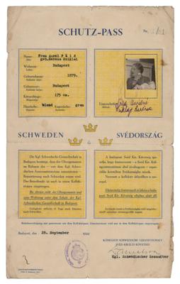 Lot #116 Raoul Wallenberg Document Signed - Image 1