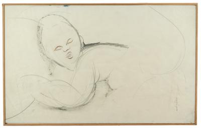 Lot #400 Amedeo Modigliani Signed Sketch - Image 1