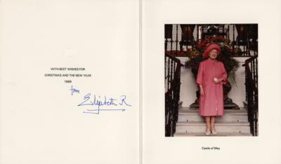 Lot #184 Elizabeth, Queen Mother Signed Christmas Card - Image 1