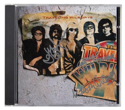 Lot #579 Traveling Wilburys: George Harrison and Jeff Lynne Signed CD - Image 1