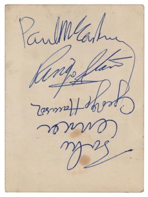 Lot #511 Beatles Signatures - Image 1
