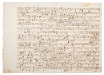 Lot #488 Ludwig van Beethoven Autograph Musical Manuscript - Image 2