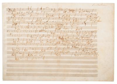 Lot #488 Ludwig van Beethoven Autograph Musical Manuscript - Image 3