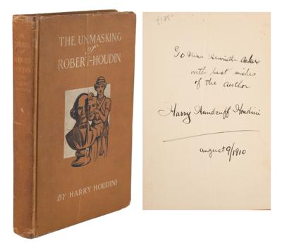Lot #587 Harry Houdini Signed Book - Image 1