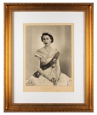 Lot #129 Queen Elizabeth II Signed Photograph - Image 2
