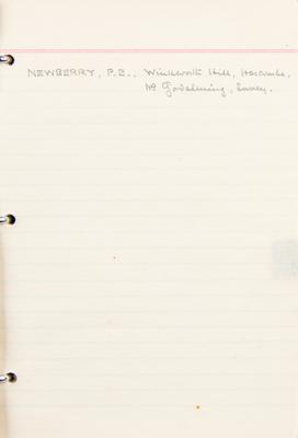 Lot #139 Howard Carter's Handwritten Address Book - Image 7