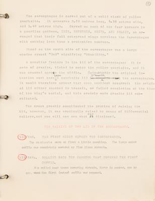 Lot #136 Howard Carter's Hand-Annotated Lecture Notes - Image 9