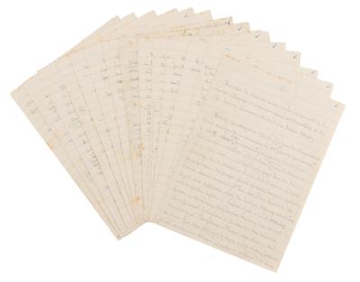 Lot #134 Howard Carter Handwritten Autobiographical Notes - Image 1