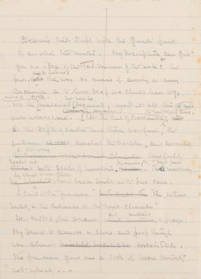 Lot #134 Howard Carter Handwritten Autobiographical Notes - Image 3
