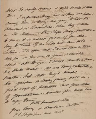 Lot #142 Howard Carter: Letter from Mother, Martha Joyce Carter - Image 2