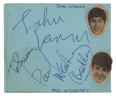 Lot #514 Beatles: Lennon and McCartney Signatures
