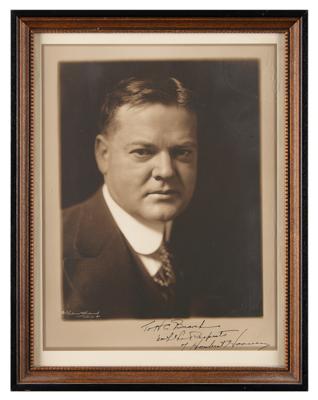 Lot #57 Herbert Hoover Signed Photograph - Image 2