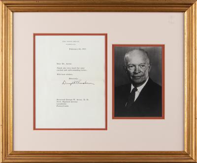 Lot #44 Dwight D. Eisenhower Typed Letter Signed as President - Image 1