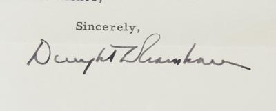 Lot #44 Dwight D. Eisenhower Typed Letter Signed as President - Image 3