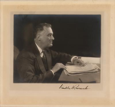Lot #10 Franklin D. Roosevelt Signed Photograph