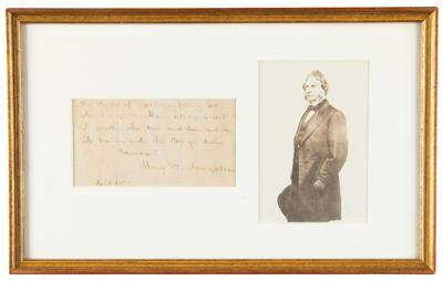 Lot #465 Henry Wadsworth Longfellow Autograph Quotation Signed - Image 1