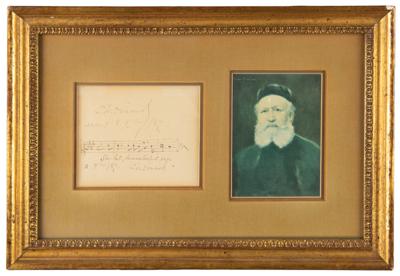 Lot #532 Charles Gounod Autograph Musical Quotation Signed - Image 1