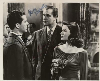 Lot #654 Laura: Gene Tierney, Vincent Price, and Dana Andrews Signed Photograph - Image 1