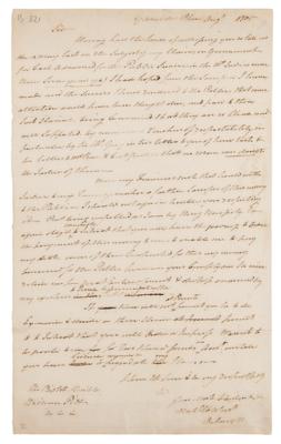 Lot #295 Benedict Arnold Autograph Letter Signed - Image 1
