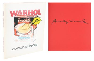Lot #420 Andy Warhol Signed Book