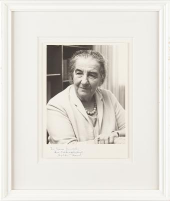 Lot #232 Golda Meir Signed Photograph - Image 2