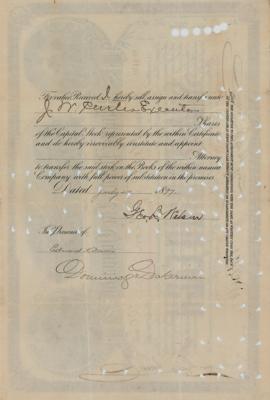 Lot #286 William Seward Webb Document Signed - Image 2